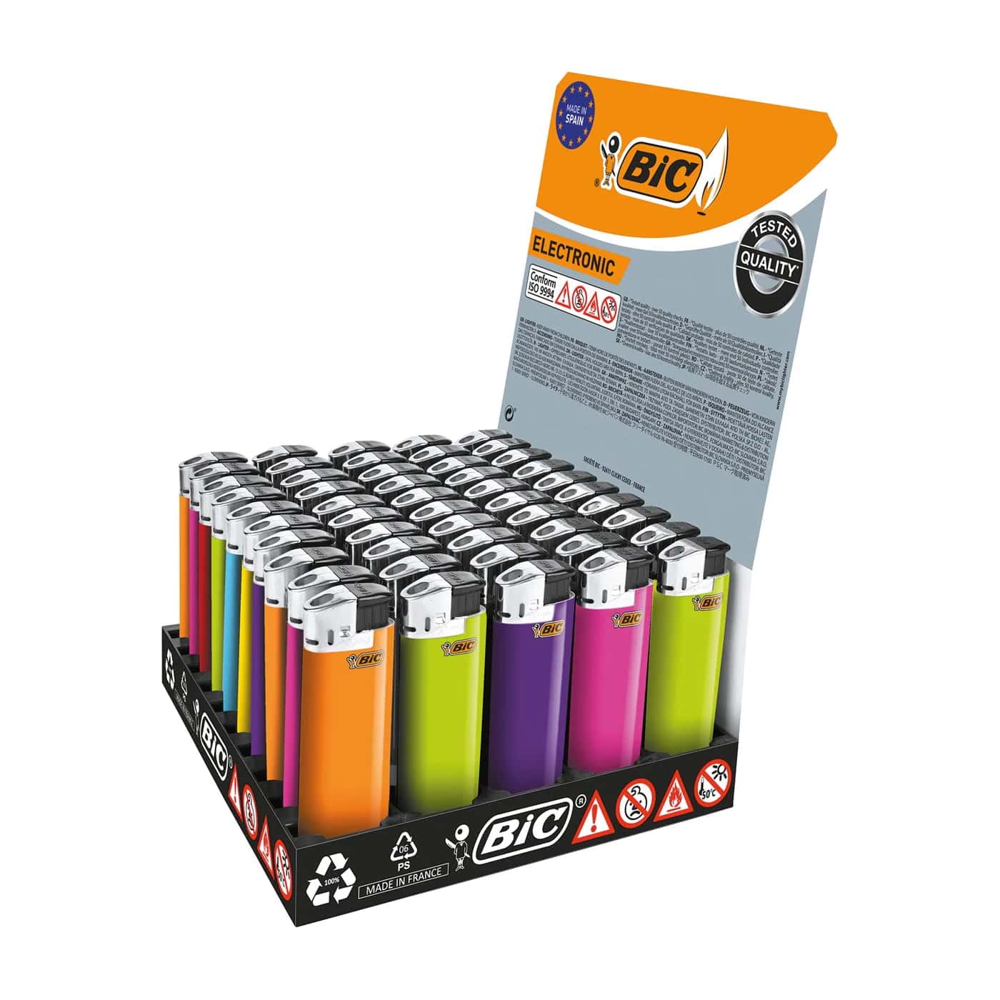 BIC Maxi J38 Elektronische Aanstekers Display (50 stuks)