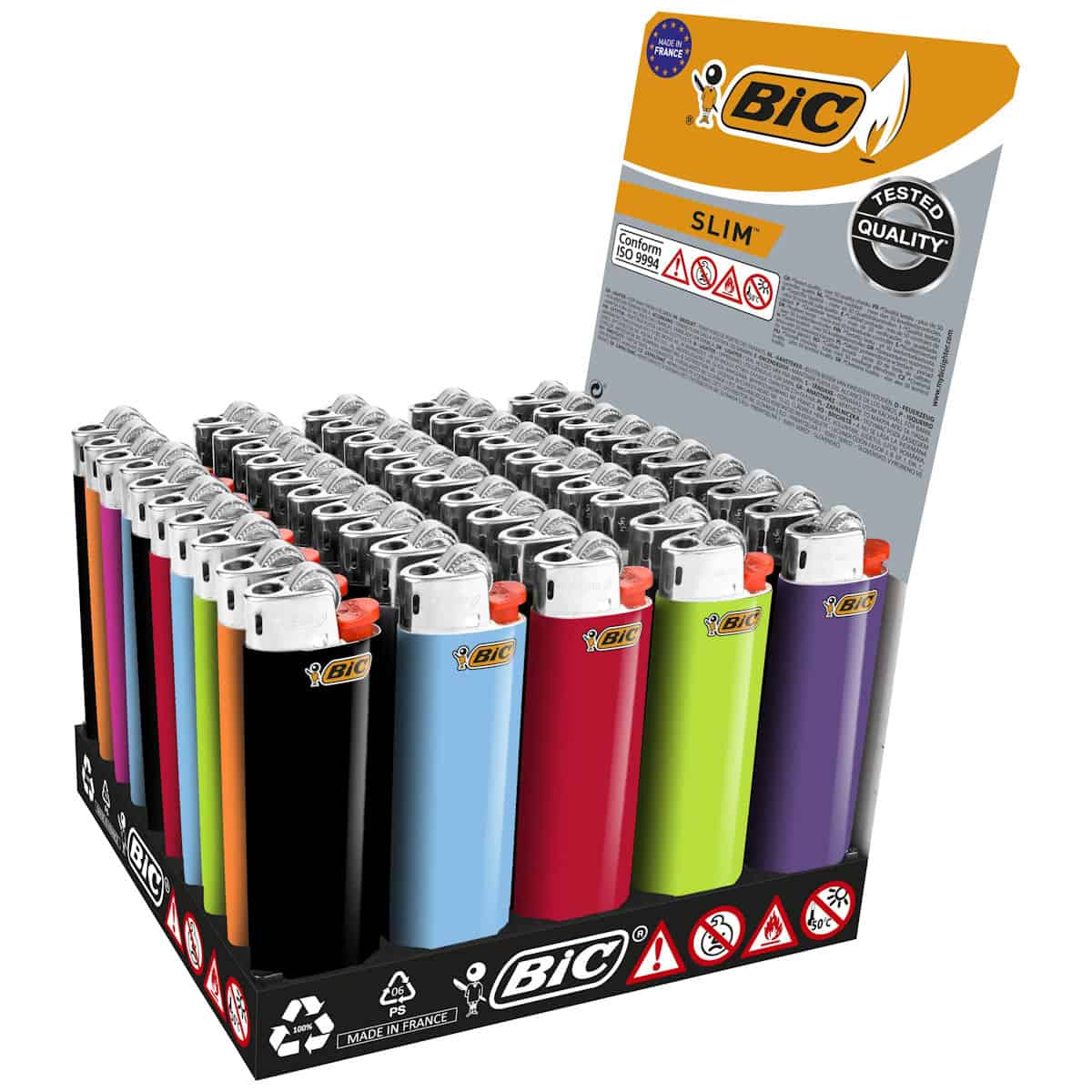 BIC Slim J23 Aanstekers Display (50 stuks)