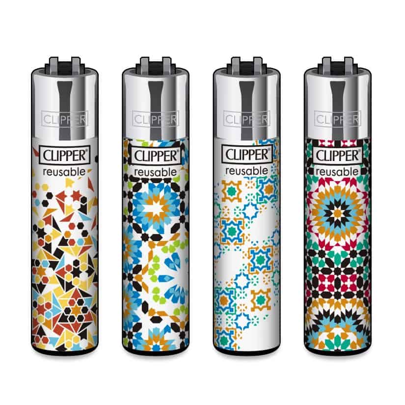 Clipper Classic Large Aanstekers "Alhambra #2" (4 Stuks)