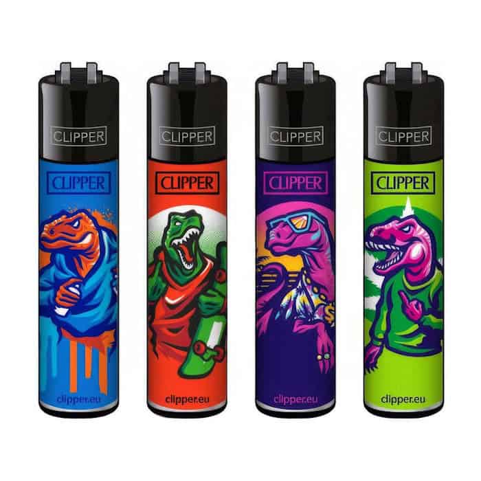 Clipper Classic Large Aanstekers "Raptors" (4 Stuks)