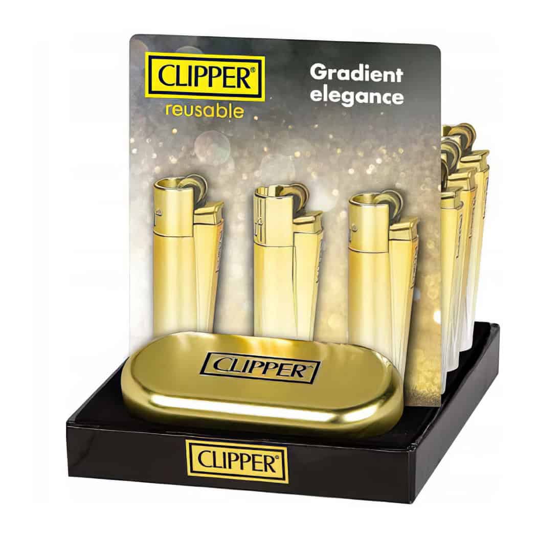 Clipper Large Metal Vuursteen aansteker - Gradient Elegance + Giftbox