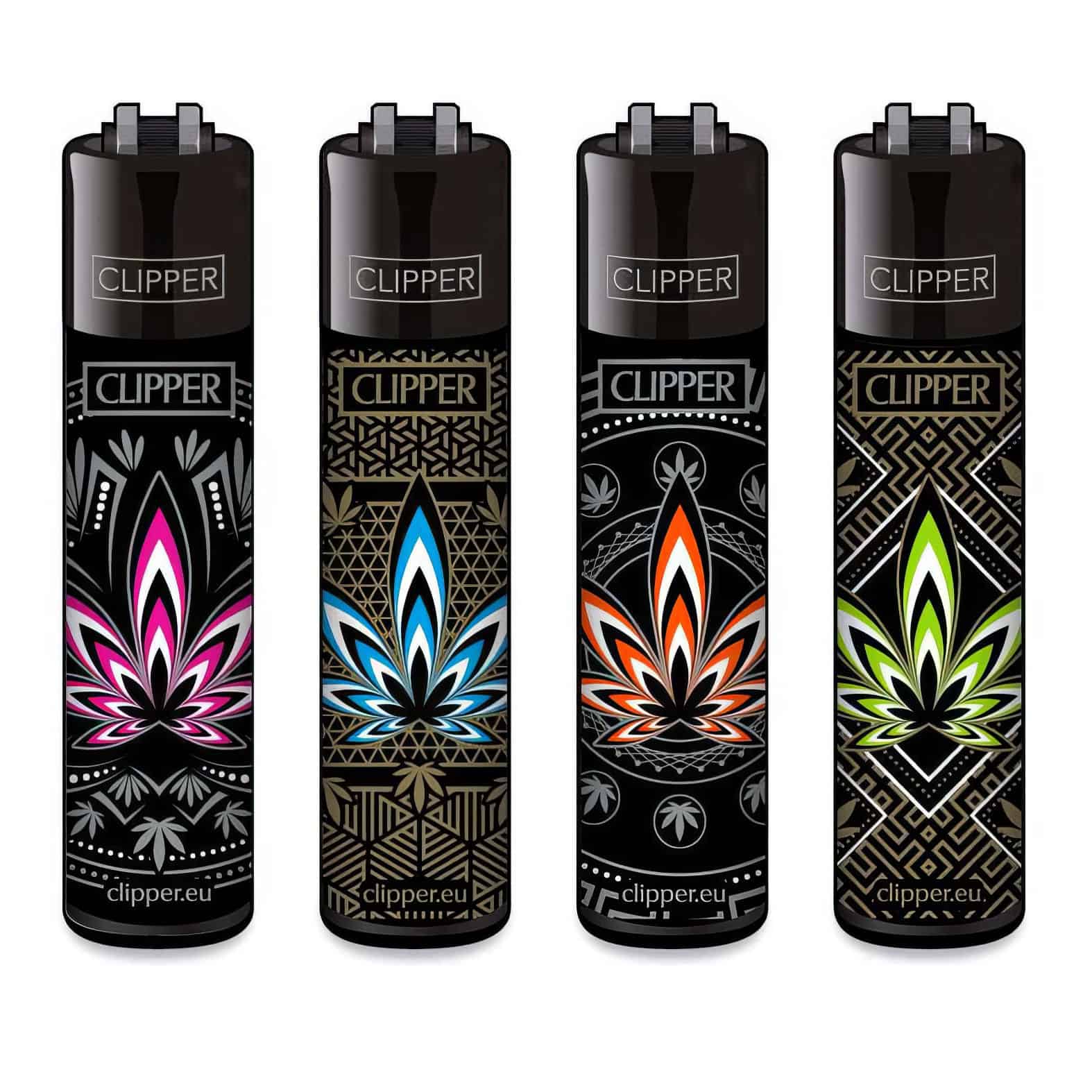 Clipper Classic Large Aanstekers "Leaves #34" (4 Stuks)