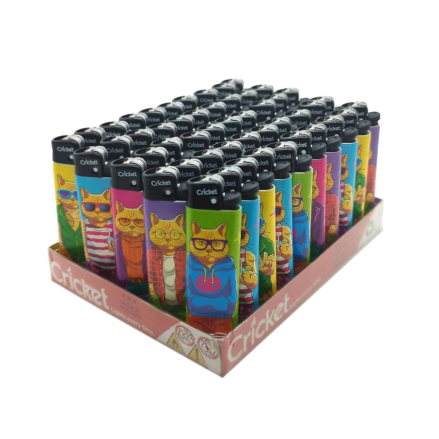 Cricket Original Meow Style aanstekers Display (50 stuks)