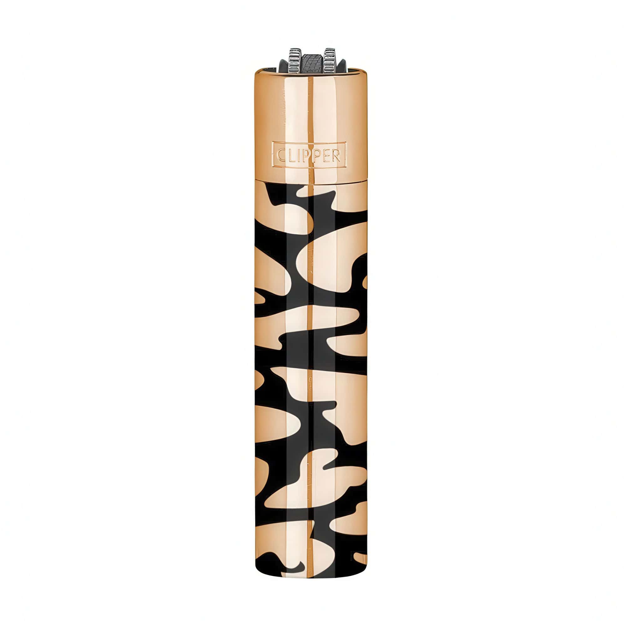 Clipper Metal - Vuursteen aansteker - Camouflage (Rose Gold) + Giftbox
