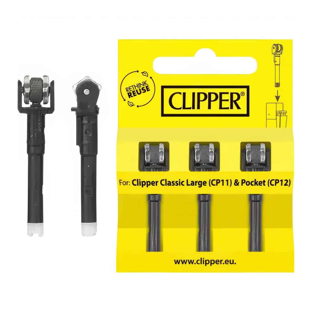 Clipper® Aansteker Vuursteen Systeem - Flints - voor Clipper Classic Large (CP11) en Pocket (CP12) - Blister 3 Stuks