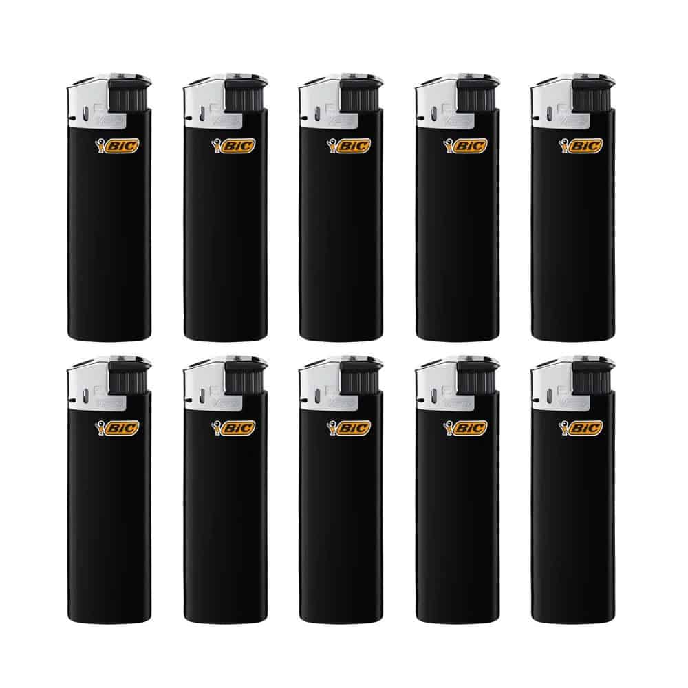 BIC Maxi J38 Electronic aanstekers - tot 1.800 vlammetjes (10 stuks - zwart)