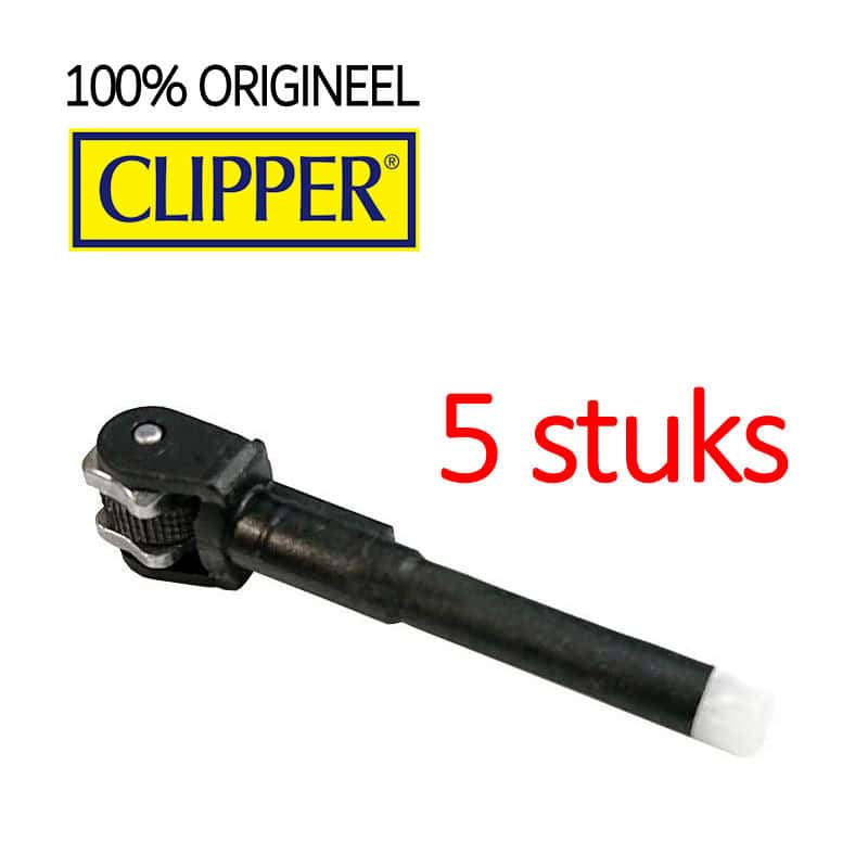 Clipper® Aansteker Vuursteen Systeem - Flints - voor Clipper Classic Large (CP11) en Pocket (CP12) - 5 stuks