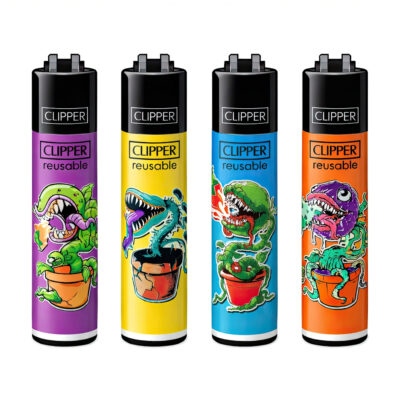 Clipper Classic Large Aanstekers “Carnivorous Plants” (4 Stuks)