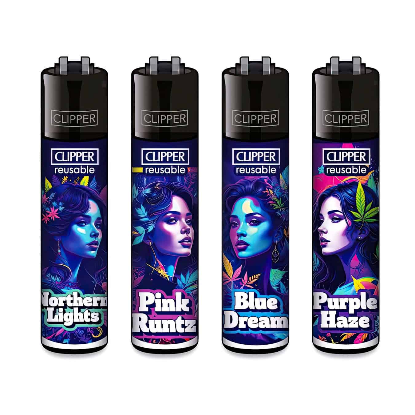 Clipper Classic Large Aanstekers - Limited Edition - "Mary Janes #2" (4 Stuks)