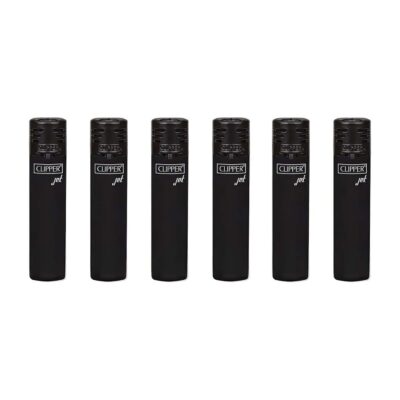 Clipper JetFlame CKJ11 Aanstekers Zwart (6 Stuks)